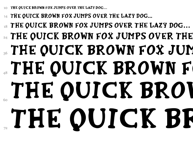Old School Toons font waterfall